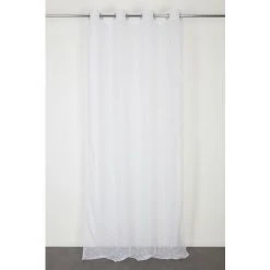 Centrale Brico Voilage Tamisant, New Flocon Blanc L.140 X H.250 Cm -Rideau et tringle Soldes 2024 36530520 3