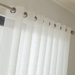 Centrale Brico Voilage Tamisant, Lola Blanc L.300 X H.240 Cm