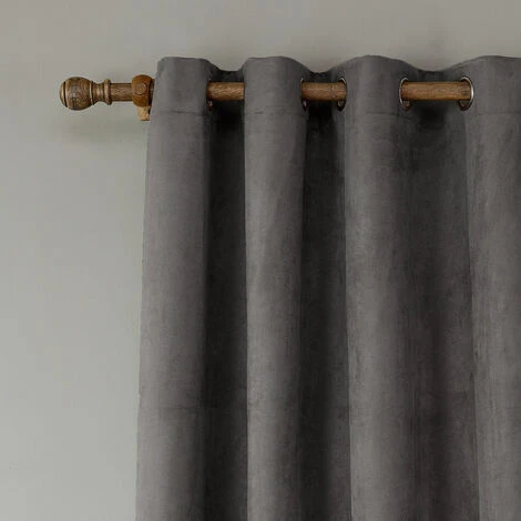 SWAGX 220x140cm Rideau Occultant Surdimensionné, Rideau En Microsuède à ?illets, Rideau De Pare-soleil Pour Salon Gris 2 SWAGX 220x140cm Rideau Occultant Surdimensionné, Rideau En Microsuède à ?illets, Rideau De Pare-soleil Pour Salon Gris – Image 2