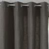 UNIVERS DECOR Rideau à œillets "Clem" 140 X 260 Cm Atmosphera - 1 Panneau - Gris Foncé