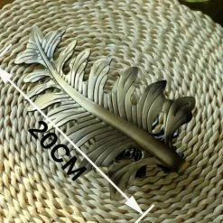 Kueatily 1 Paire D'embrasses De Rideaux En Alliage De Métal En Forme De Feuille Antique Pour Chambre à Coucher, Salon (doré) -Rideau et tringle Soldes 2024 37231318 4