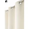 RIDEAUDISCOUNT Rideau Occultant 135 X 240 Cm à Oeillets Uni Ecru - Ecru