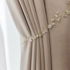 THSINDE Rideaux Modernes Et Simples, Tissus Occultants De Haute Précision, 2 Pièces, Largeur 1x1 Mètres De Haut, Rideaux En Velours De Laine Velours Australien, Tissu Velours Isolant Thermique Pour Salon Et Chambre -Rideau et tringle Soldes 2024 37486499 4