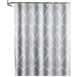 PERLE RARE Rideau De Douche 120x180 Cm, Imperméable Lavable Anti Moisissure Rideaux De Douche Polyester ， Gris -Rideau et tringle Soldes 2024 37542643 3