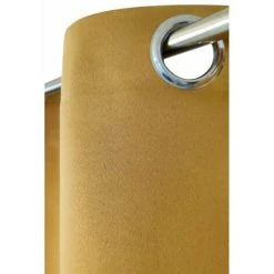 RIDEAUDISCOUNT Rideau Occultant 135 X 180 Cm à Oeillets Uni Jaune - Jaune -Rideau et tringle Soldes 2024 37570317 3