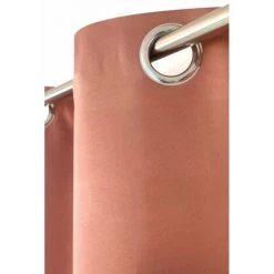 RIDEAUDISCOUNT Rideau Occultant 135 X 180 Cm à Oeillets Uni Rose - Rose 7 RIDEAUDISCOUNT Rideau Occultant 135 X 180 Cm à Oeillets Uni Rose - Rose -Rideau et tringle Soldes 2024 37570342 3