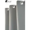RIDEAUDISCOUNT Rideau Occultant Grande Largeur 275 X 180 Cm à Oeillets Uni Gris Moyen - Gris