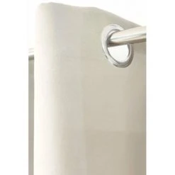 RIDEAUDISCOUNT Rideau Occultant Grande Largeur 275 X 180 Cm à Oeillets Uni Ecru - Ecru -Rideau et tringle Soldes 2024 37787299 3