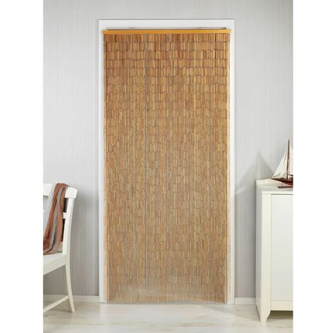 WENKO Rideau De Porte En Bambou - Largeur 90 X Longueur 200 - Beige 2 WENKO Rideau De Porte En Bambou - Largeur 90 X Longueur 200 - Beige – Image 2
