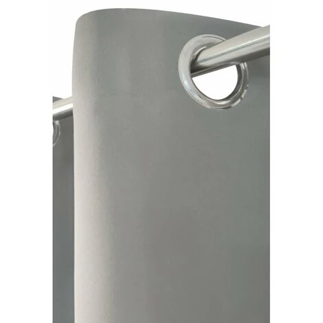 RIDEAUDISCOUNT Rideau Occultant Grande Largeur Grande Hauteur 275 X 280 Cm à Oeillets Uni Gris Moyen - Gris 3 RIDEAUDISCOUNT Rideau Occultant Grande Largeur Grande Hauteur 275 X 280 Cm à Oeillets Uni Gris Moyen - Gris – Image 3