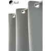RIDEAUDISCOUNT Rideau Occultant Grande Largeur 275 X 240 Cm à Oeillets Uni Gris Moyen - Gris