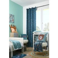 HOMEMAISON Rideau Enfant Et Occultant Canard 135 X 260 Cm - Canard