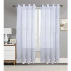 BEST INTERIOR Paire De Voilage Macramé Zoya Ecru 140x240cm - Ecru