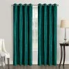BEST INTERIOR Paire Rideaux Côme Velours Vert 140x260cm - Vert