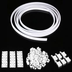 Rail De Rideau De Douche 6M Tringle De Fenêtre Rai Bendablel Courbe Droite Plafond Flexible (serrage Supérieur 6M) Coxolo -Rideau et tringle Soldes 2024 38913377 3