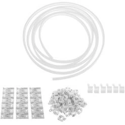 Rail De Rideau De Douche 6M Tringle De Fenêtre Rai Bendablel Courbe Droite Plafond Flexible (serrage Supérieur 6M) Coxolo -Rideau et tringle Soldes 2024 38913377 4