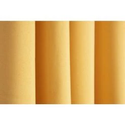 RIDEAUDISCOUNT Rideau Occultant Thermique 135 X 240 Cm à Oeillets Anti-Froid Uni Jaune - Jaune -Rideau et tringle Soldes 2024 39512156 3