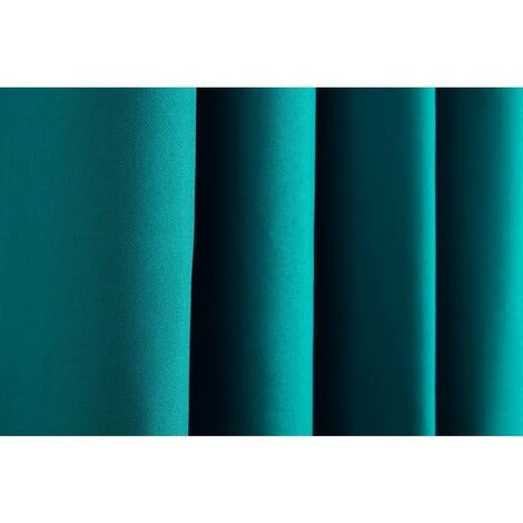 RIDEAUDISCOUNT Rideau Occultant Thermique 135 X 240 Cm à Oeillets Anti-Froid Uni Bleu - Bleu 3 RIDEAUDISCOUNT Rideau Occultant Thermique 135 X 240 Cm à Oeillets Anti-Froid Uni Bleu - Bleu – Image 3