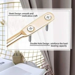 ILOVEMILAN Embrasses De Rideaux, Crochets Embrasse Avec Boule De Cristal Pour Draperie, Métal Doré, Support De Rideau Décoratif Pour La Maison, Bureau -Rideau et tringle Soldes 2024 39636947 4