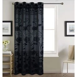 BEST INTERIOR Voilage Nora Noir 140x260cm - Noir