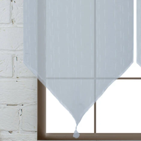 HOMEMAISON Paire De Voilages à Passants Gris 60 X 120 Cm - Gris 2 HOMEMAISON Paire De Voilages à Passants Gris 60 X 120 Cm - Gris – Image 2