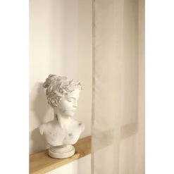 RIDEAUDISCOUNT Voilage 140 X 240 Cm à Oeillets Effet Naturel Destructuré Uni Beige - Naturel -Rideau et tringle Soldes 2024 39779653 3