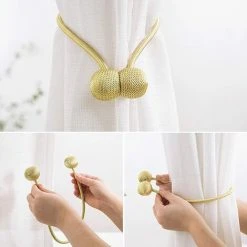 ECHOO Sangles De Rideau 4 Embrasses De Rideau Dorées, Attaches De Rideaux Magnétiques Plus Solides, Attaches De Rideaux De Style Européen Moderne, Corde Ronde Décorative Pour La Fenêtre De Bureau De Chambre à Coucher 9 ECHOO Sangles De Rideau 4 Embrasses De Rideau Dorées, Attaches De Rideaux Magnétiques Plus Solides, Attaches De Rideaux De Style Européen Moderne, Corde Ronde Décorative Pour La Fenêtre De Bureau De Chambre à Coucher -Rideau et tringle Soldes 2024 40256945 5