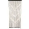 Atmosphera - Rideau De Porte Perles En Bois Multicolore 90 X 200 Cm - Bois