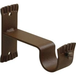 HOMEMAISON Support Mural En Fer Forgé Rouille Diam 28mm - Rouille