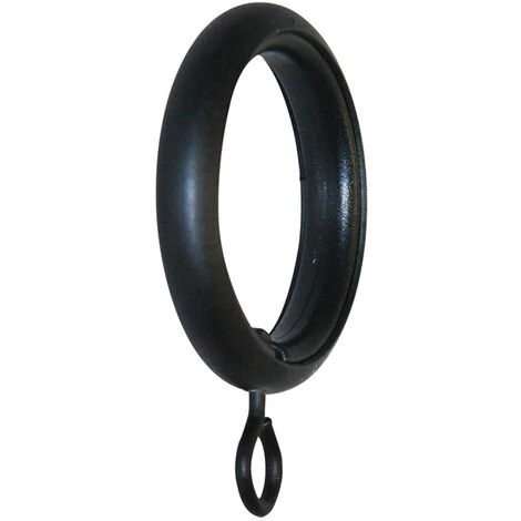 HOMEMAISON 10 Anneaux Noir 60 Mm - Noir 1 HOMEMAISON 10 Anneaux Noir 60 Mm - Noir