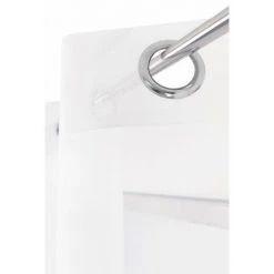 RIDEAUDISCOUNT Voilage 280 X 240 Cm à 14 Oeillets Grande Largeur Effet Lisse Grande Transparence Uni Blanc - Blanc -Rideau et tringle Soldes 2024 40924310 4