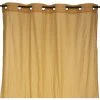 Atmosphera - Rideau Voilage Berlingot Jaune Moutarde 140 X 250 Cm - Ocre