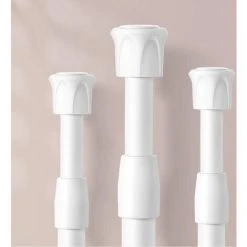 VERSAILLESFR 3 Pcs Réglable Tension à Ressort Tringle à Rideau Barre De Tension De Printemps, Longueur Extensible, Pour Projets De Bricolage De (3 PCS-30-50CM)