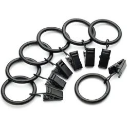 TANABATA Antirouille Anneaux De Rideaux Avec Pinces Metal Rideau Clips Crochet Anneaux Pour Rideaux Avec Pince En Métal Pinces Pour Anneaux De Rideau Diamètre 35 Mm Noir (30 Pièces) 8 TANABATA Antirouille Anneaux De Rideaux Avec Pinces Metal Rideau Clips Crochet Anneaux Pour Rideaux Avec Pince En Métal Pinces Pour Anneaux De Rideau Diamètre 35 Mm Noir (30 Pièces) -Rideau et tringle Soldes 2024 41581187 4