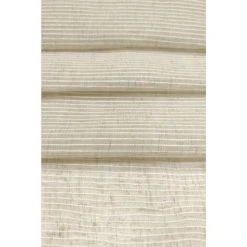 RIDEAUDISCOUNT Vitrage 90 X 210 Cm à Passe Tringle Grande Hauteur Effet Naturel Fines Rayures Horizontales Naturel Blanc - Blanc 6 RIDEAUDISCOUNT Vitrage 90 X 210 Cm à Passe Tringle Grande Hauteur Effet Naturel Fines Rayures Horizontales Naturel Blanc - Blanc -Rideau et tringle Soldes 2024 42050617 3