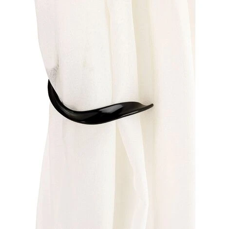 SUNFLOWER 2 Pièces De Retenue De Rideau En Alliage D'aluminium Embrasses De Draperie Murales Décoratives Avec Vis, Retenues De Traitement De Fenêtre Robustes Pour La Décoration Intérieure, Noir 2 SUNFLOWER 2 Pièces De Retenue De Rideau En Alliage D'aluminium Embrasses De Draperie Murales Décoratives Avec Vis, Retenues De Traitement De Fenêtre Robustes Pour La Décoration Intérieure, Noir – Image 2