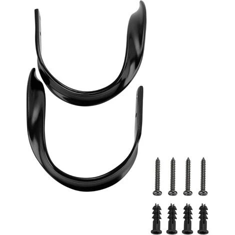 SUNFLOWER 2 Pièces De Retenue De Rideau En Alliage D'aluminium Embrasses De Draperie Murales Décoratives Avec Vis, Retenues De Traitement De Fenêtre Robustes Pour La Décoration Intérieure, Noir 4 SUNFLOWER 2 Pièces De Retenue De Rideau En Alliage D'aluminium Embrasses De Draperie Murales Décoratives Avec Vis, Retenues De Traitement De Fenêtre Robustes Pour La Décoration Intérieure, Noir – Image 4