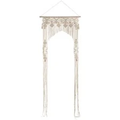 Rideau Fil Arche Macramé 90 X 200 Cm - Atmosphera - Ivoire