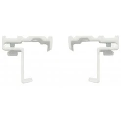 Support Plafond Clipsable, 24x16 Mm, Face 4 Mm, Blanc, 2 Pièces Cessot