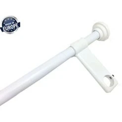 SECODIR 1 Barre Télescopique Du Sol Au Plafond Sans Perçage De 2m à 3m - Blanc Laqué