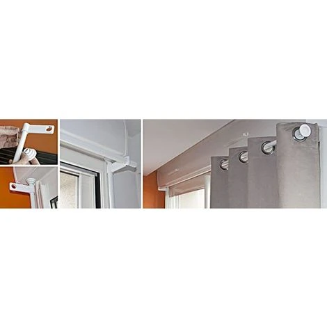 SECODIR 1 Barre Télescopique Du Sol Au Plafond Sans Perçage De 2m à 3m - Nickel Satiné 4 SECODIR 1 Barre Télescopique Du Sol Au Plafond Sans Perçage De 2m à 3m - Nickel Satiné – Image 4