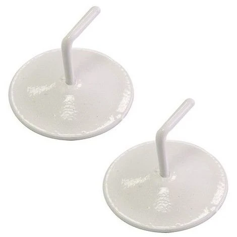 SECODIR 2 Crochets Adhésif ø 30 Mm - Blanc 1 SECODIR 2 Crochets Adhésif ø 30 Mm - Blanc