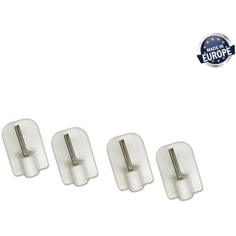 SECODIR 4 Supports Piton Adhésif - Blanc 1 SECODIR 4 Supports Piton Adhésif - Blanc