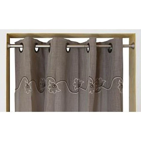 SECODIR Tringle à Rideau Extensible Par Pression Entre 2 Murs ø 20 X 90 à 140 Cm - Blanche 3 SECODIR Tringle à Rideau Extensible Par Pression Entre 2 Murs ø 20 X 90 à 140 Cm - Blanche – Image 3