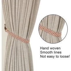 VERSAILLESFR Embrasses De Rideaux Simples En Forme De Corde Tricotées à La Main - Type : Embrasses Et Accessoires De Rideaux -Versailles -Rideau et tringle Soldes 2024 43900933 3