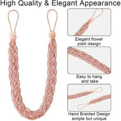 VERSAILLESFR Embrasses De Rideaux Simples En Forme De Corde Tricotées à La Main - Type : Embrasses Et Accessoires De Rideaux -Versailles -Rideau et tringle Soldes 2024 43900933 4
