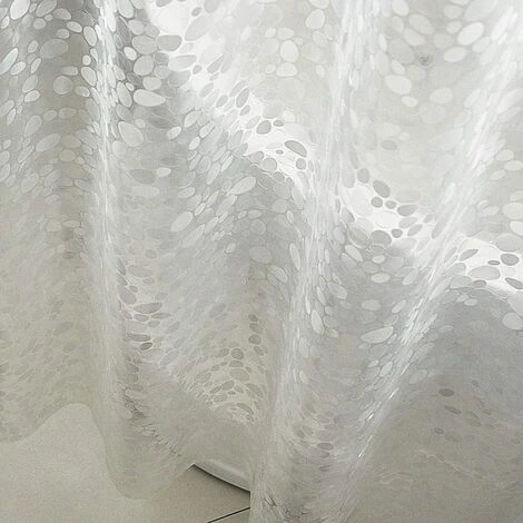GrooFoo Rideau De Salle De Bain Rideau De Douche Baignoire Imperméable, Anti-moisissure, Antibactérien, Blanc Semi-Transparent-180x200 Cm 2 GrooFoo Rideau De Salle De Bain Rideau De Douche Baignoire Imperméable, Anti-moisissure, Antibactérien, Blanc Semi-Transparent-180x200 Cm – Image 2