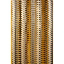 RIDEAUDISCOUNT Rideau Tamisant 135 X 280 Cm à Oeillets Jacquard Editeur Motif Géométrique Brun - Brun -Rideau et tringle Soldes 2024 44419411 4