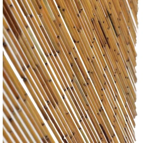 VidaXL Rideau De Porte Bambou 90 X 200 Cm - Brun 4 VidaXL Rideau De Porte Bambou 90 X 200 Cm - Brun – Image 4