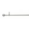 Centrale Brico Tringle à Rideau Boule Diam. 13/16 Mm Gris Laqué 120 à 210 Cm